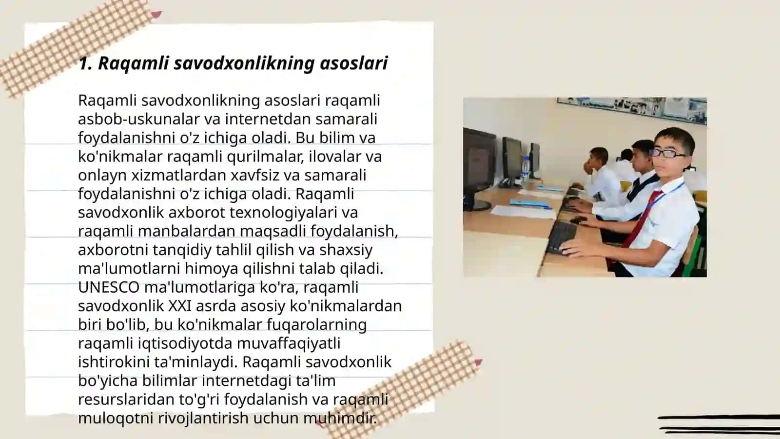Raqamli savodxonlikning asoslari 3