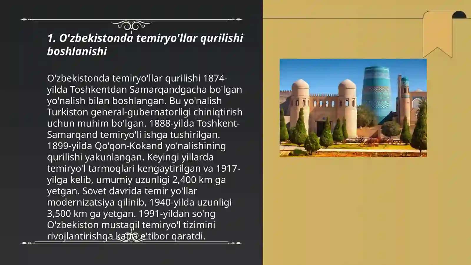 O'zbekistonda temiryo'lar tarixi 3