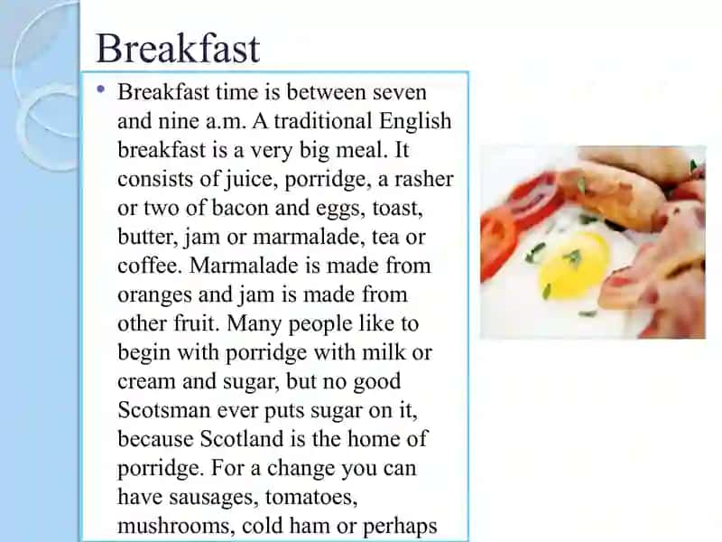 English Meals 3