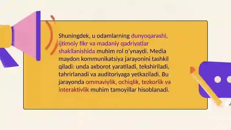 Media maydon tuzilishi va tarixi 3