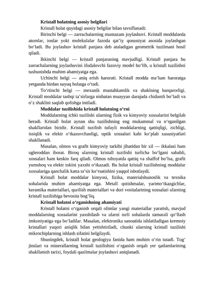 Moddalarning kristall tuzilishi 3