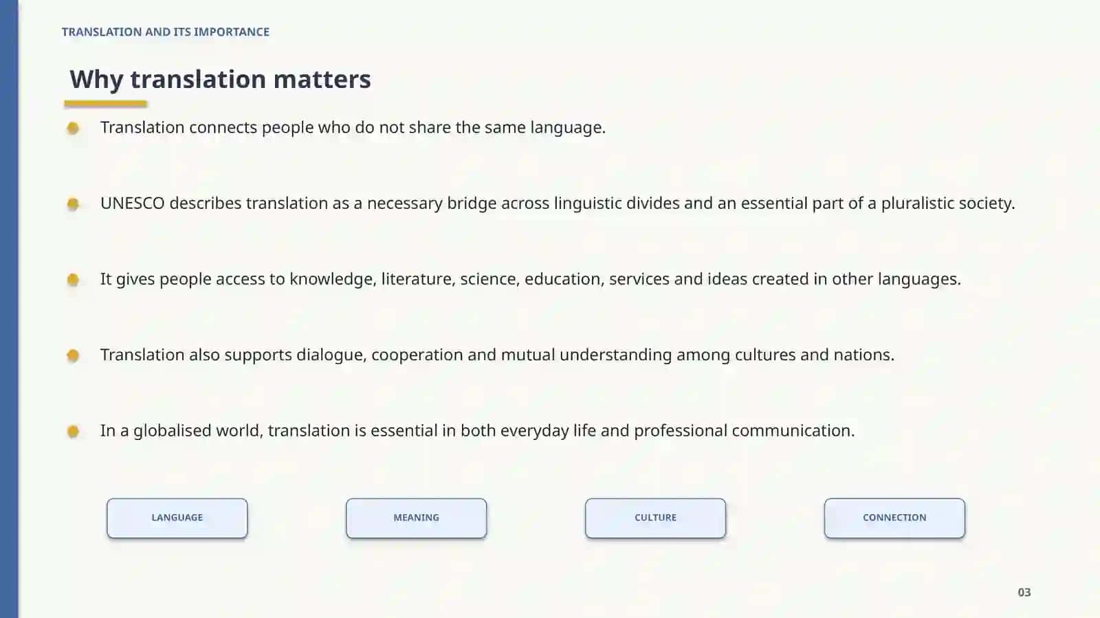 TRANSLATION AND ITS IMPORTANCE 3