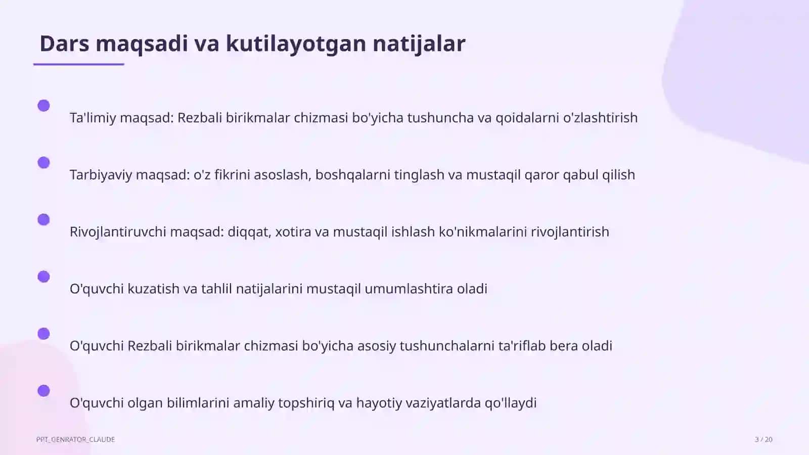 Rezbali birikmalar chizmasi (9-sinf) 3