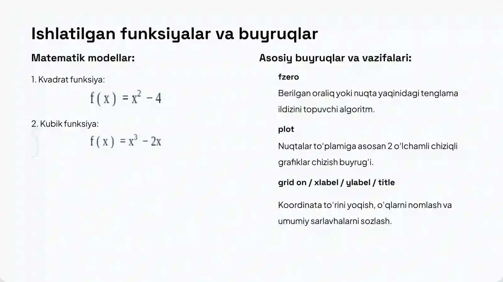 Funksiyalar bilan ishlash 3