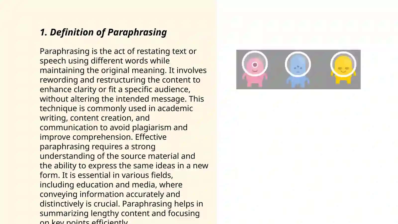 Paraphrasing and Plagiarism 3