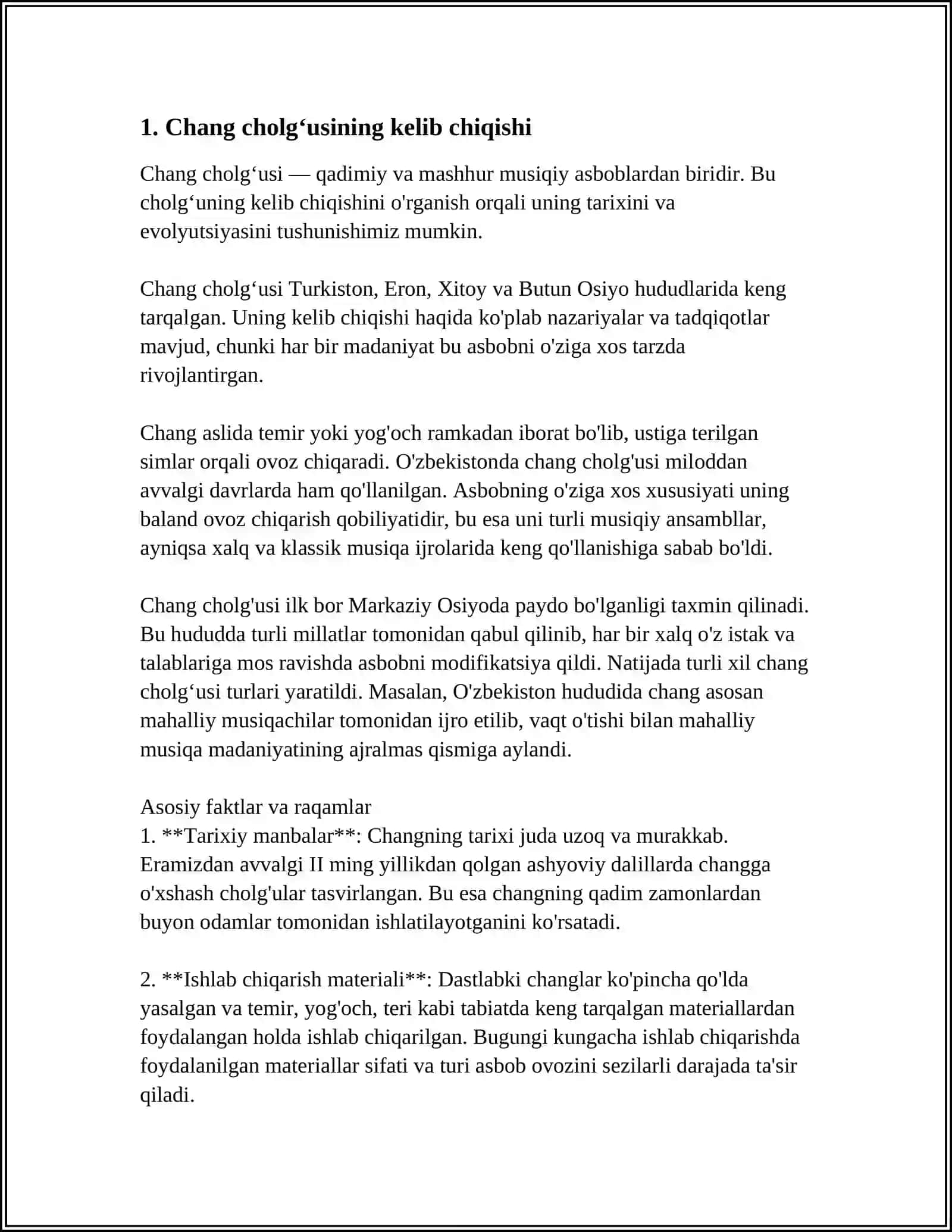 CHANG CHOLGʻUSINING KELIB CHIQISH TARIXI 3