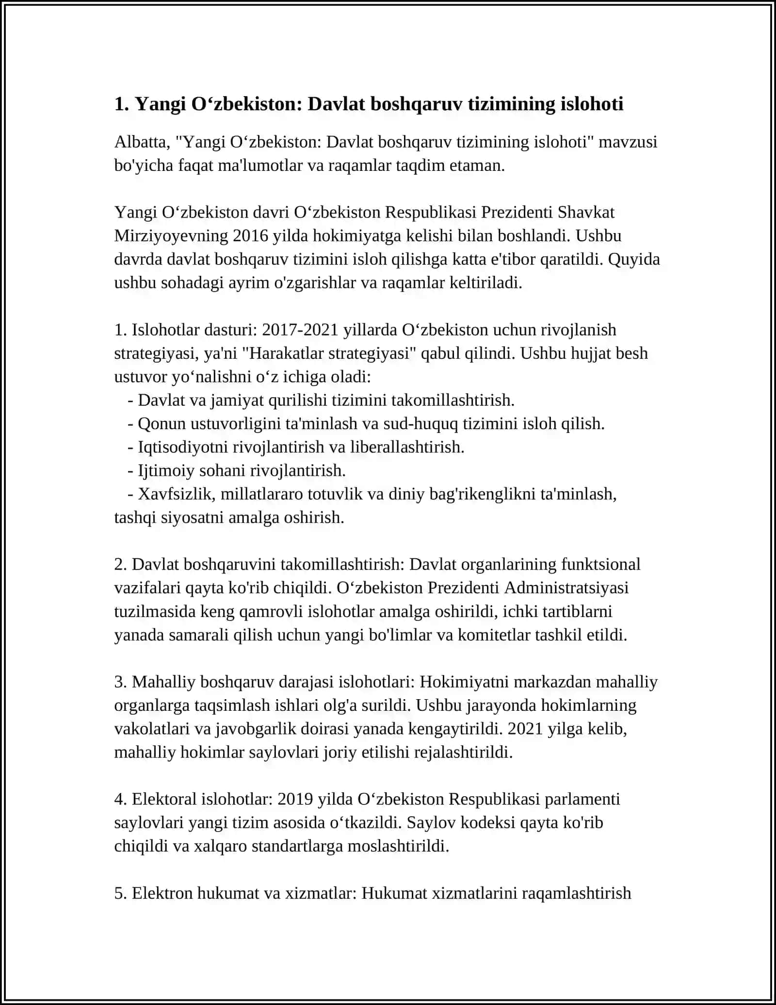 YANGI OʻZBEKISTON 3