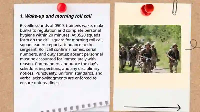 Daily Routine in Military Training 3