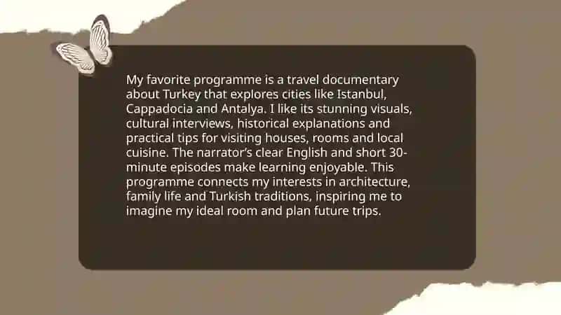 My Favorite Programme: Exploring Turkey 3