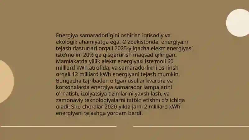 Energiya samaradorligini oshirish 3