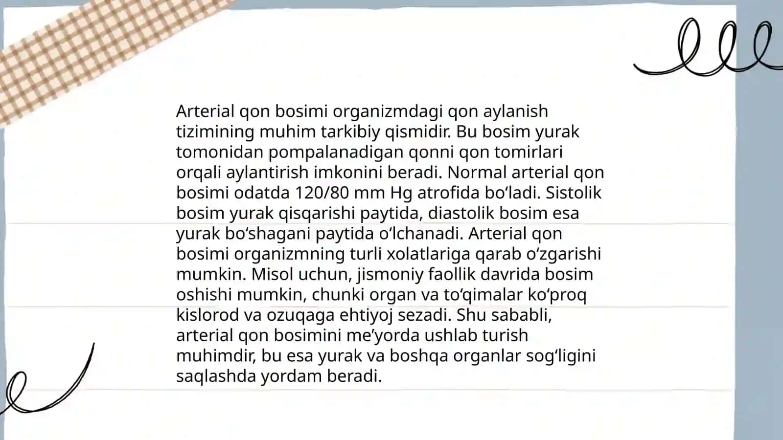 Arterial qon bosimi 3