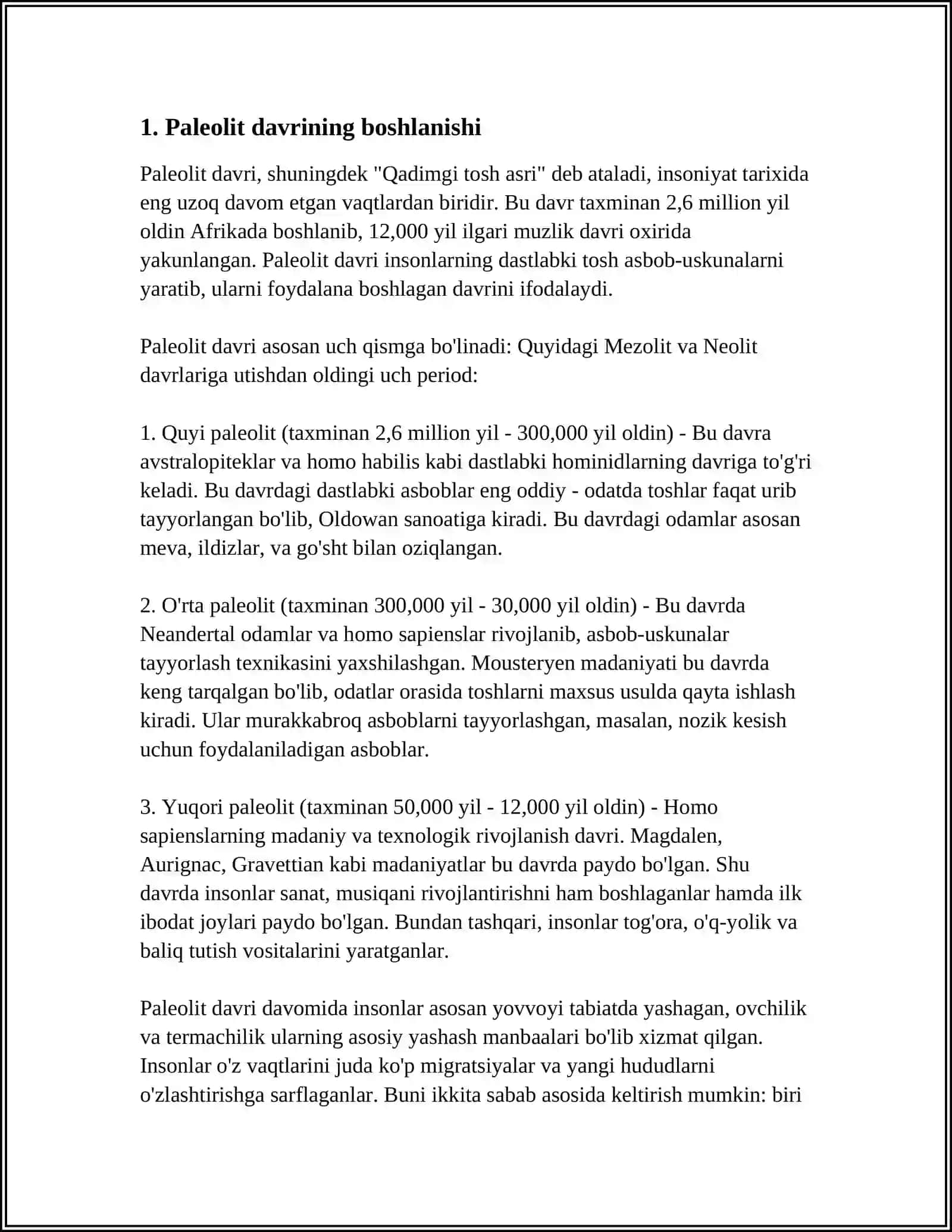 Paleolit Davri 3
