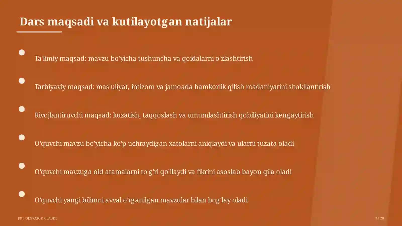 Mexanik harakat: yo'l, tezlik, vaqt (6-sinf) 3
