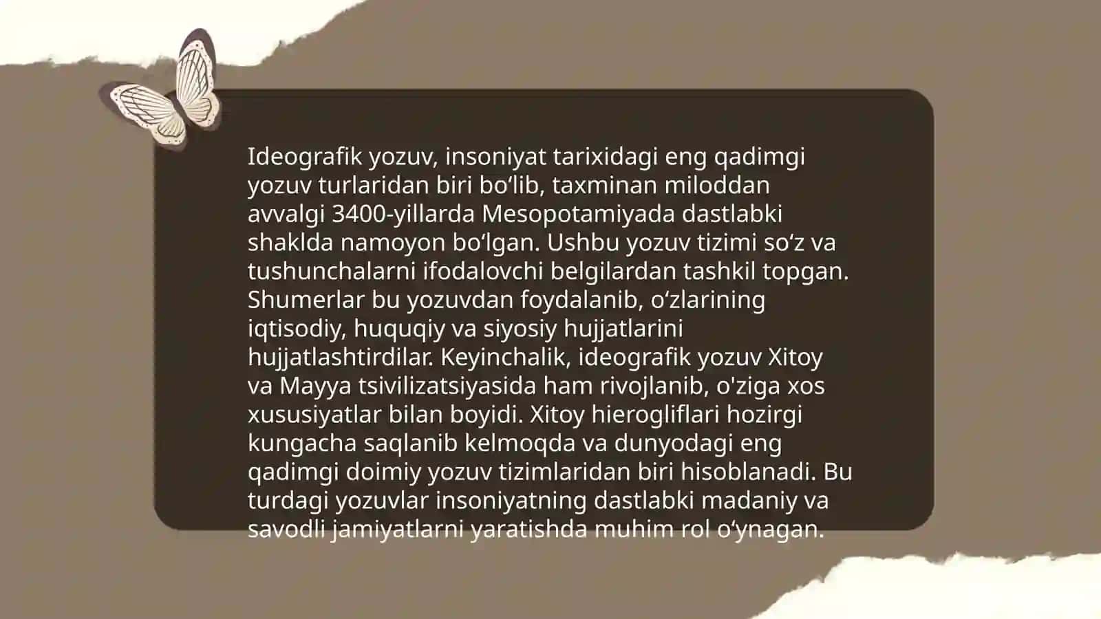 Ideografik yozuv 3