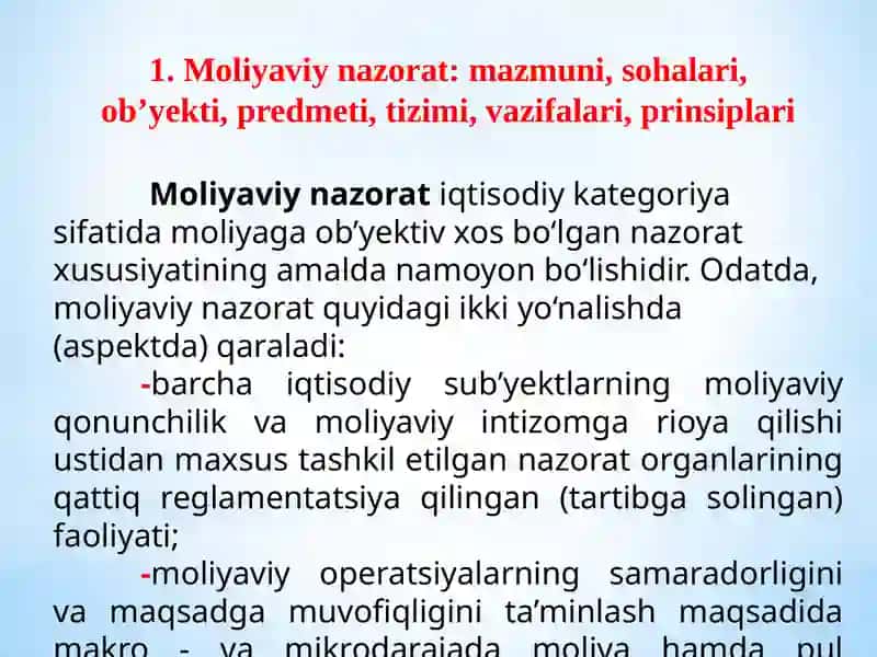 Moliyaviy nazorat 3