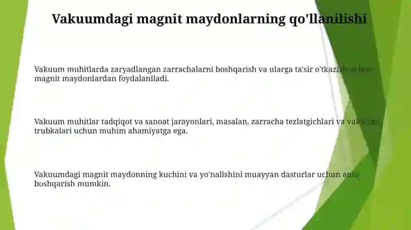 Vakumdagi magnit maydon 3