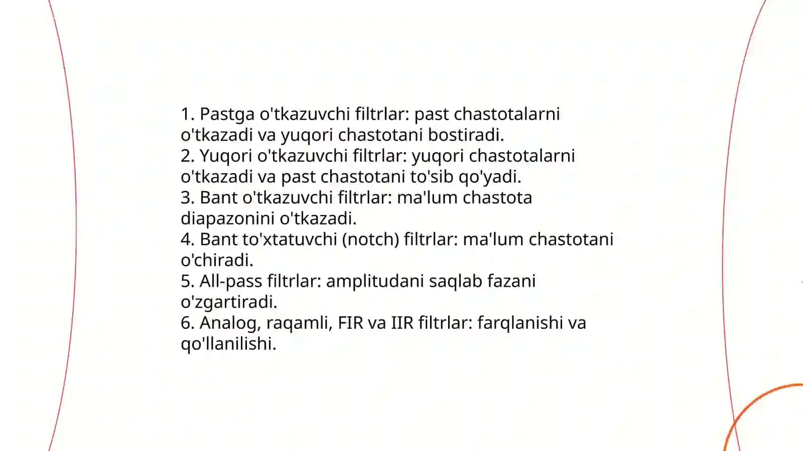 Filtrlar 3