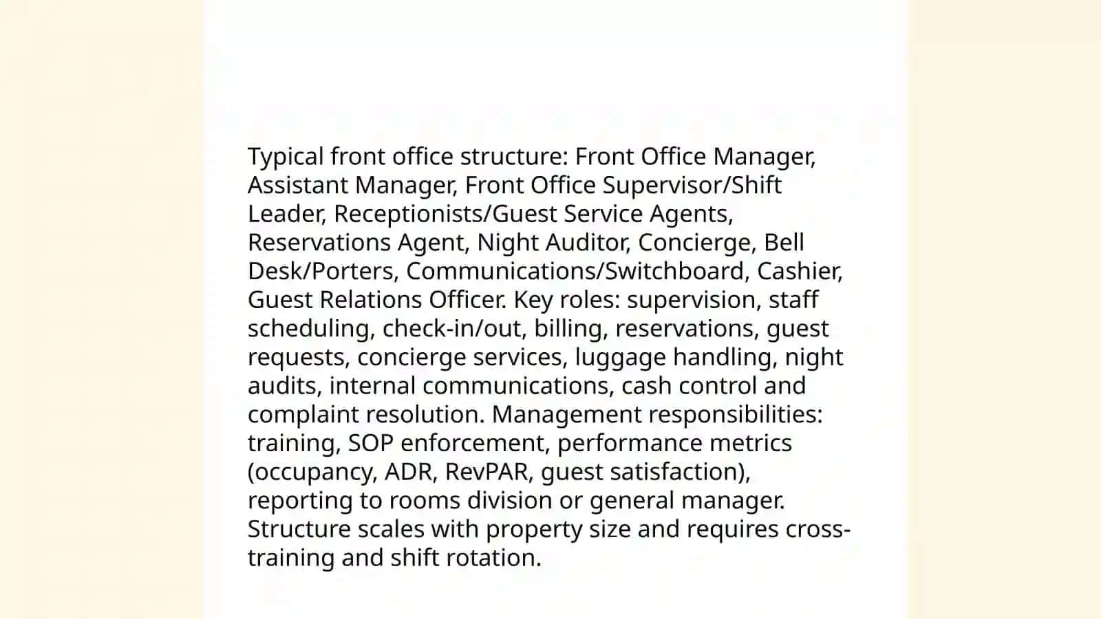 Front Office Management 3