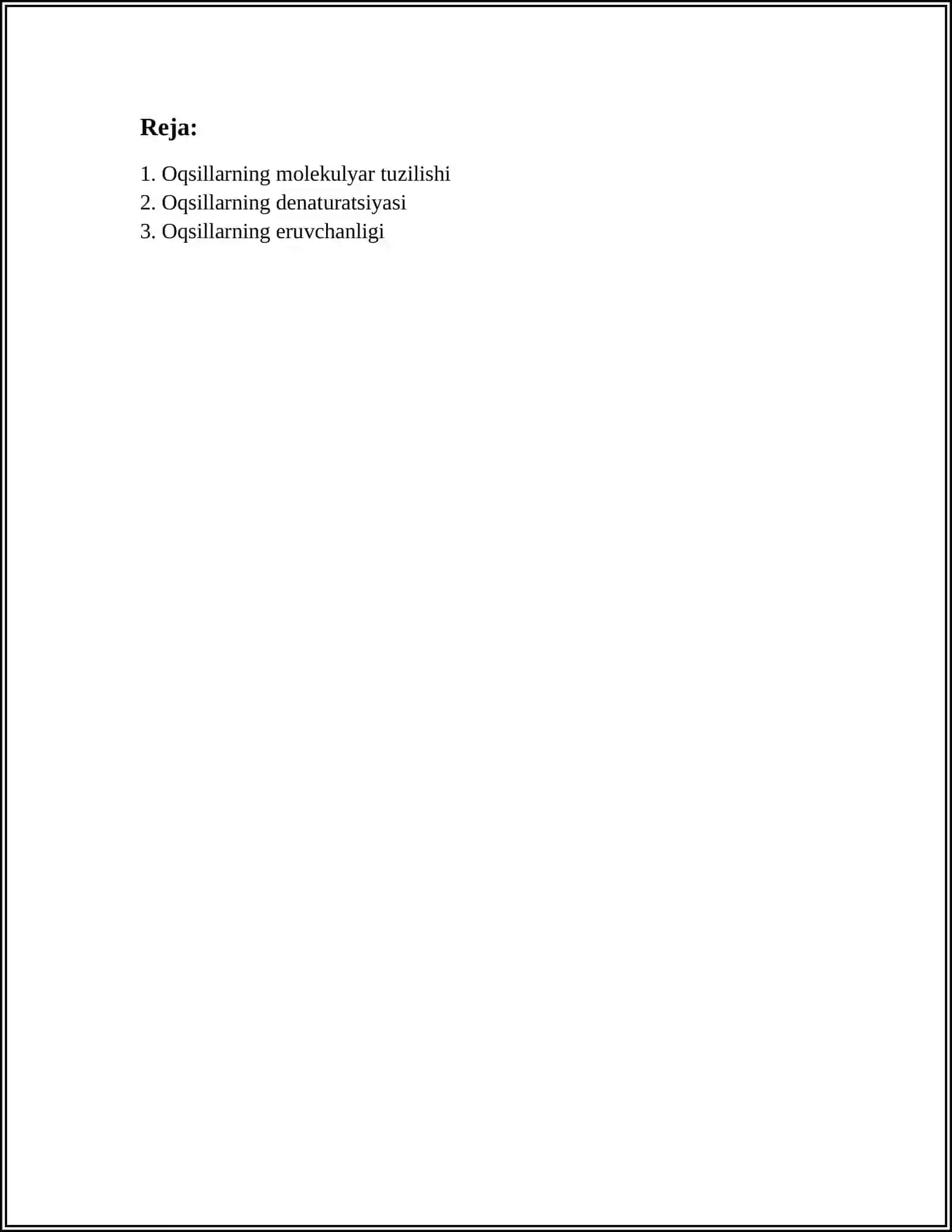 Oqsillarning molekulyar tuzilishi 3