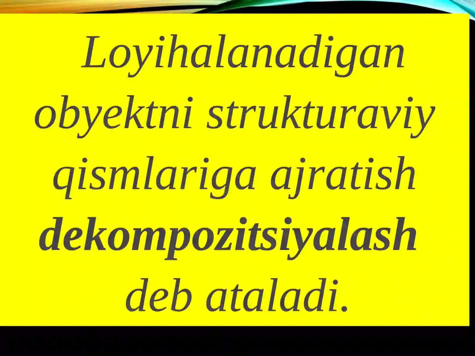 LOYIHALASH JARAYONI STRUKTURASI 3