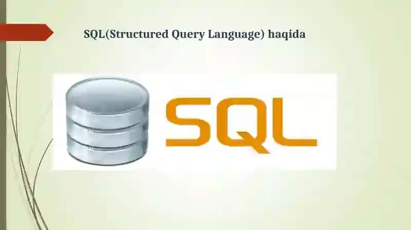 SQL tiliga kirish. Microsoft SQL server dasturini o’rnatish. Ishchi muhitini sozlash. 3