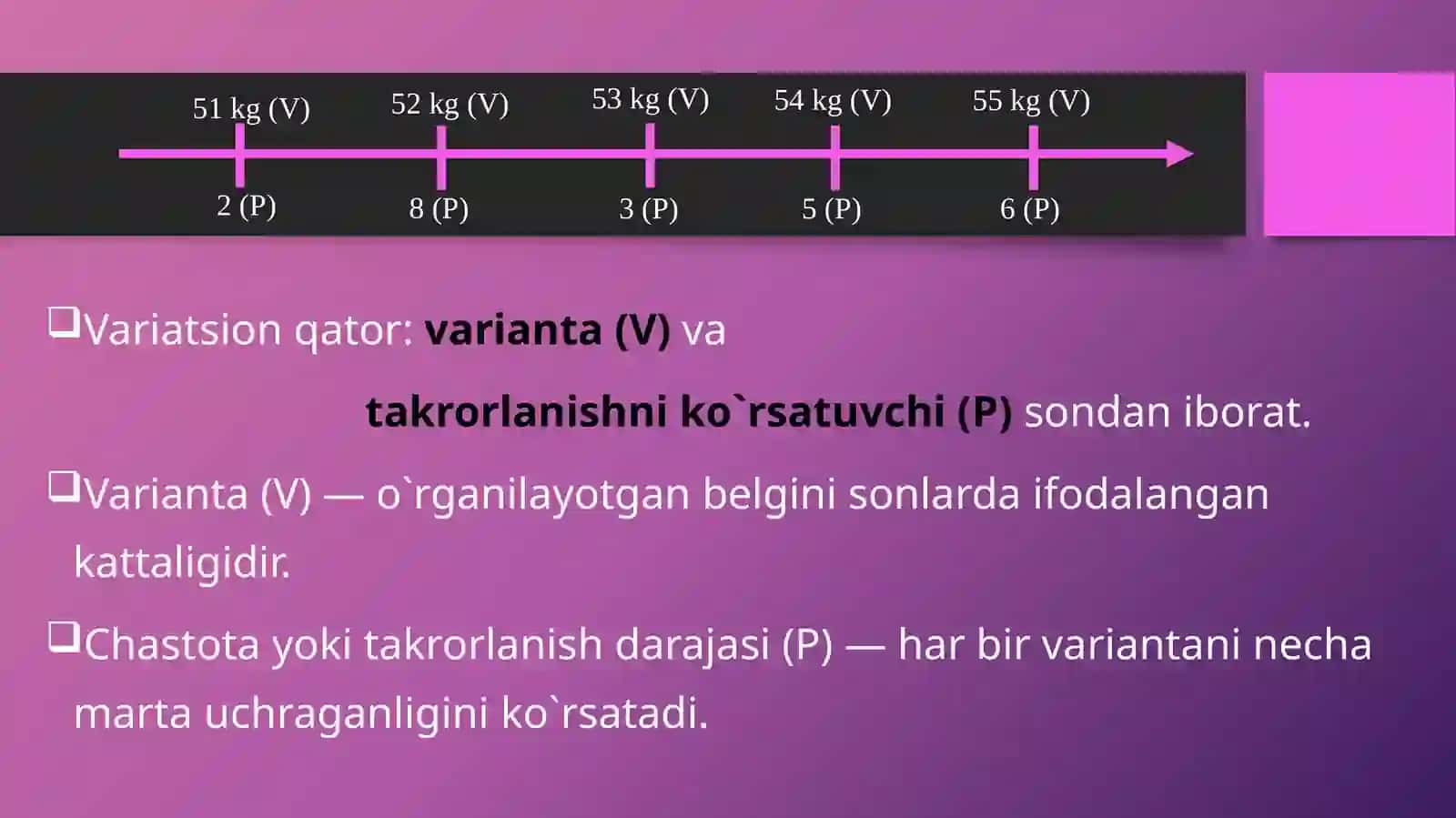 O`RTACHA MIQDORLAR, TURLARI, HISOBLASH USULLARI 3