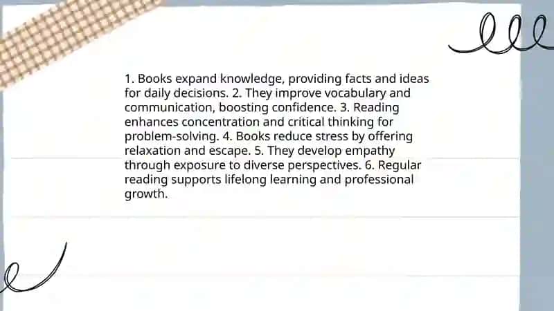 Book in our life 3