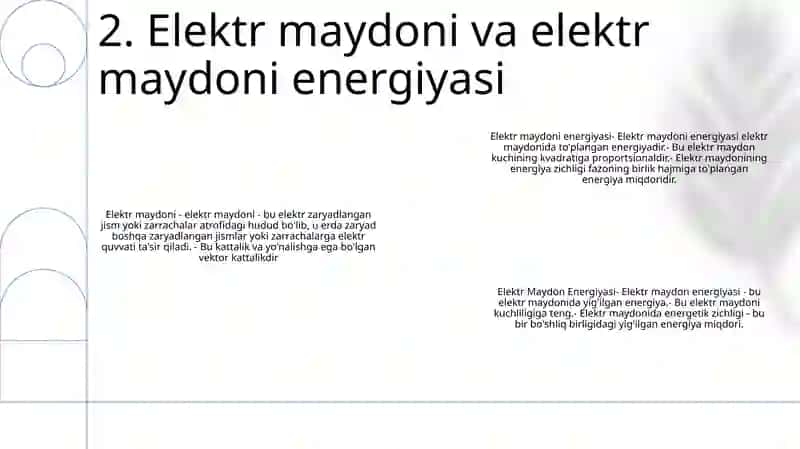 Elektr Maydon Energiyasi 3