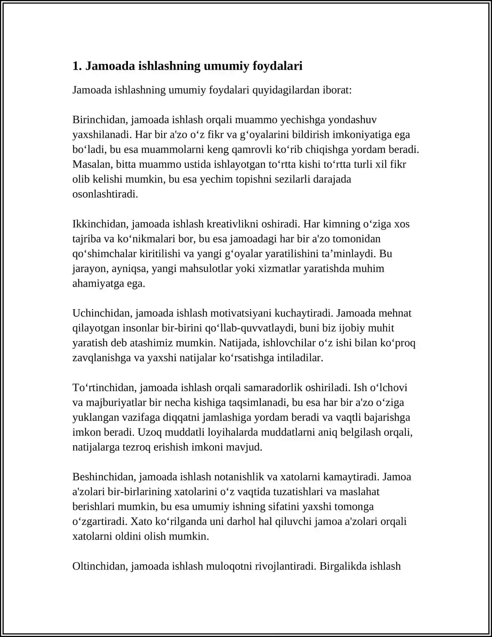 JAMOADA ISHLASH VA UNING AFZALLIKLARI 3