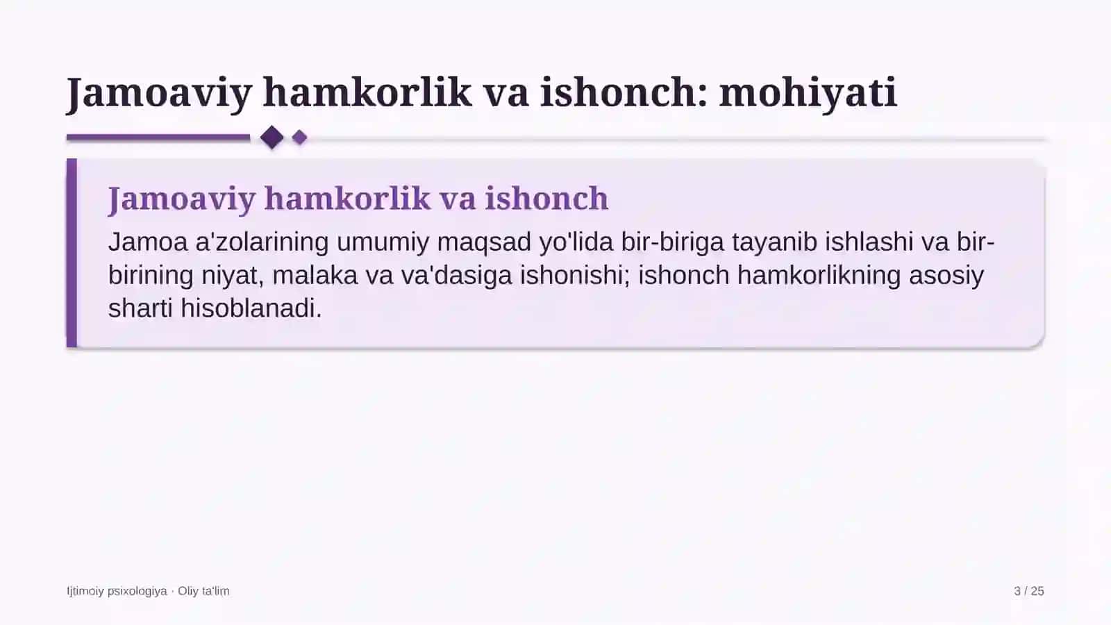 Xususiy klinikalarda jamoaviy hamkorlik va ishonch 3