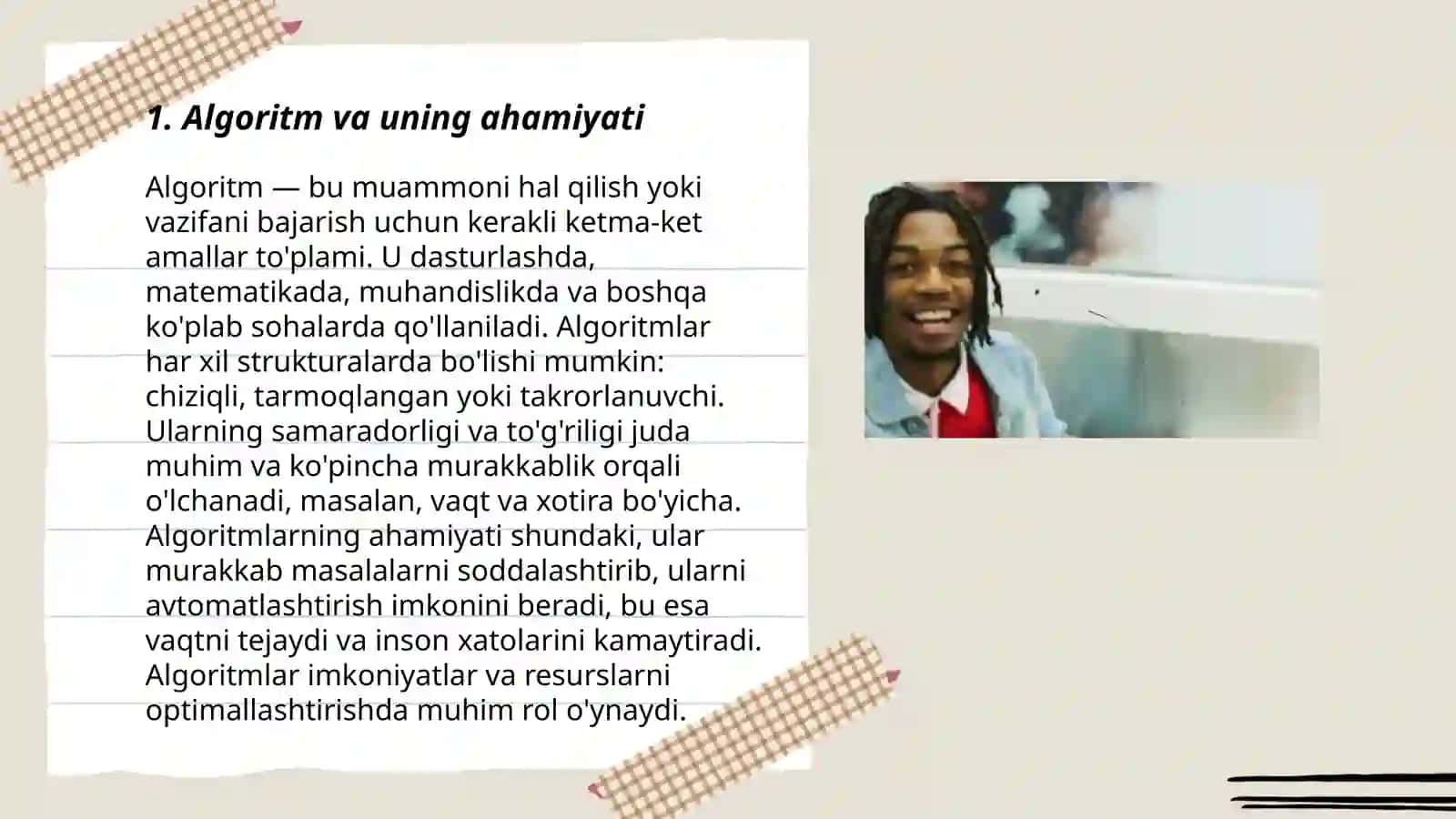 Algoritm va uning ahamiyati 3