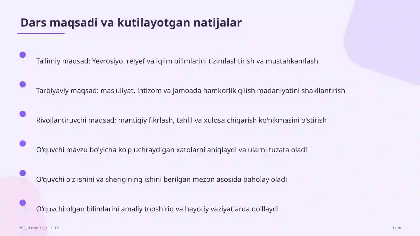 Yevrosiyo: relyef va iqlim (7-sinf) 3