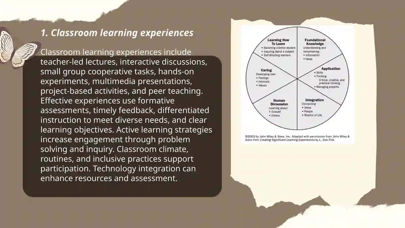 Learning experiences 3