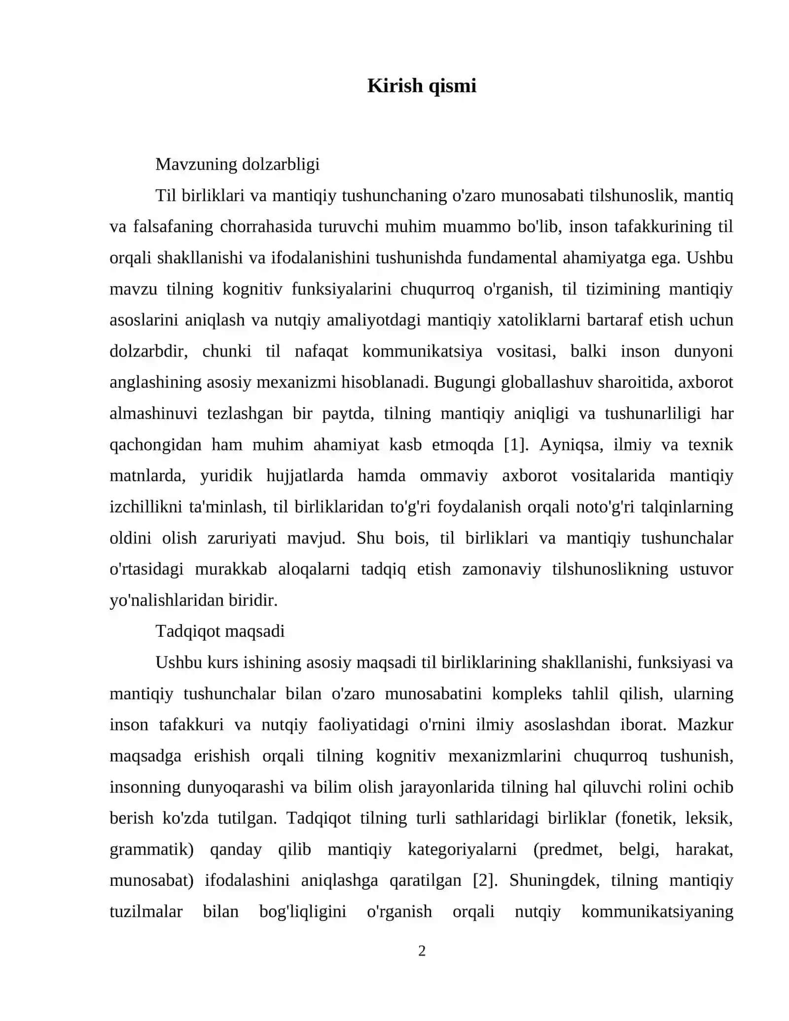 Til birliklari va mantiqiy tushunshaning õzaro munosabati. 3