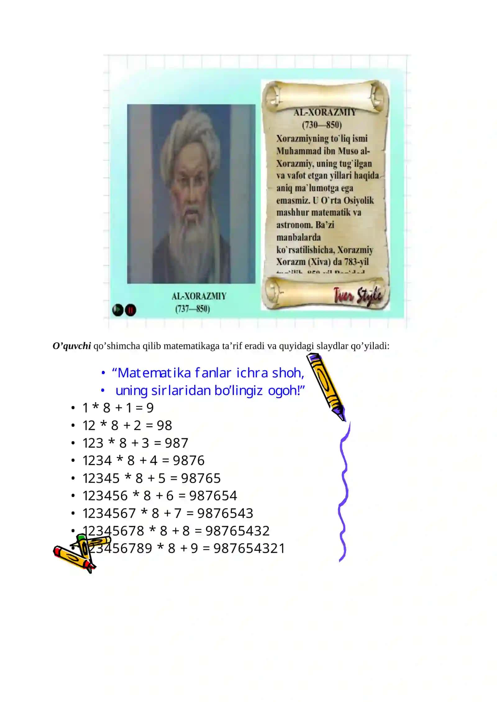 8-SINF UCHUN BIR SOATLIK DARS GEOMTRY ISHLANMASI 3