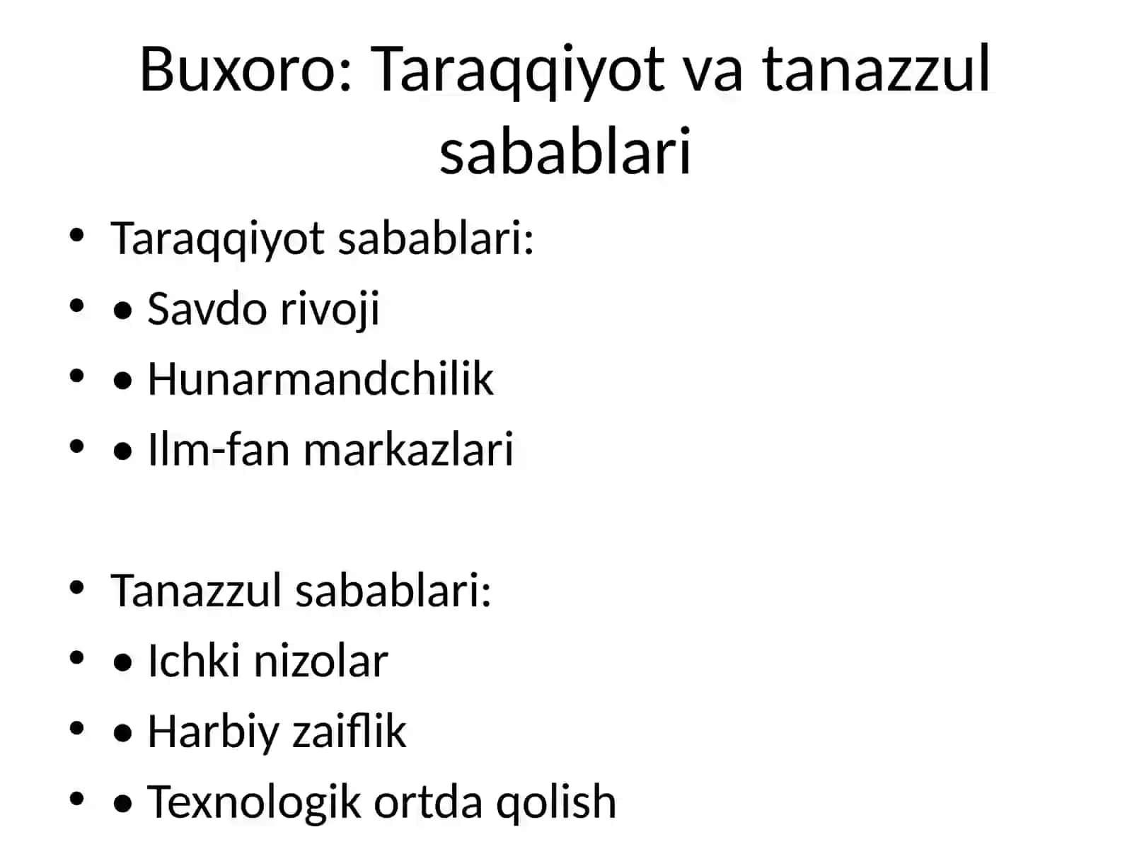 Buxoro xonligi va Usmoniylar imperiyasi taqqoslanishi 3