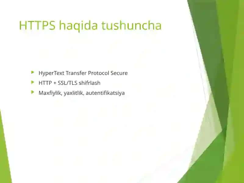 HTTPS (HTTP Secure) 3