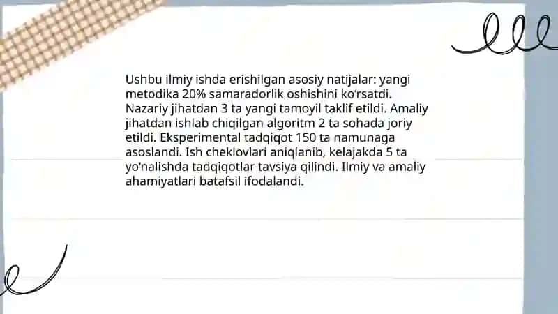 Ilmiy ish natijalari 3