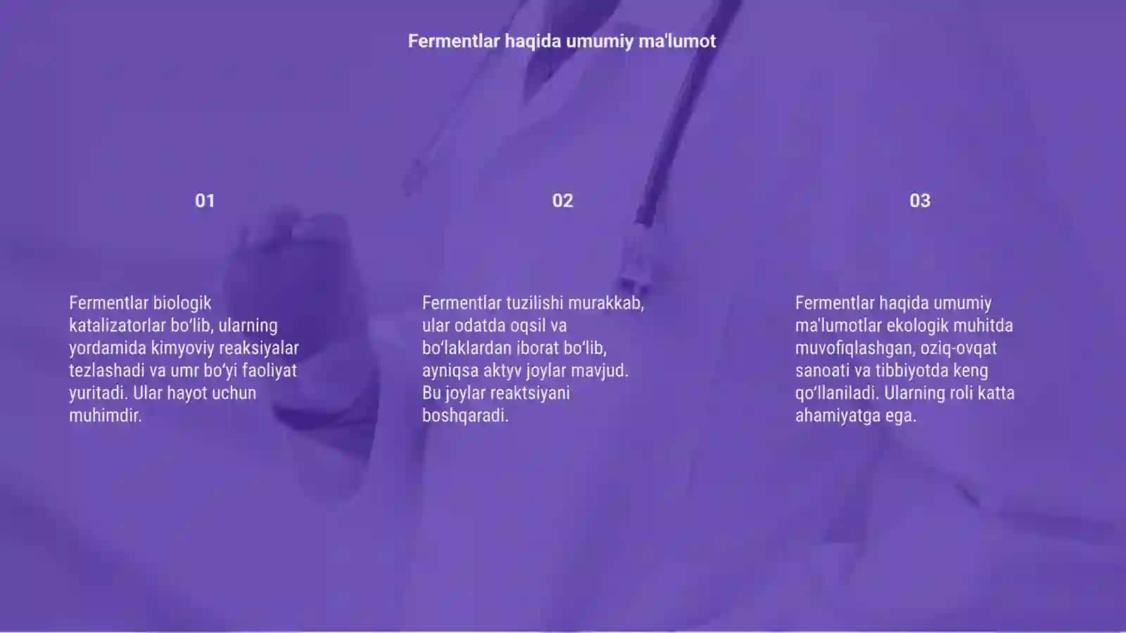 Fermentlar tuzilishi 3