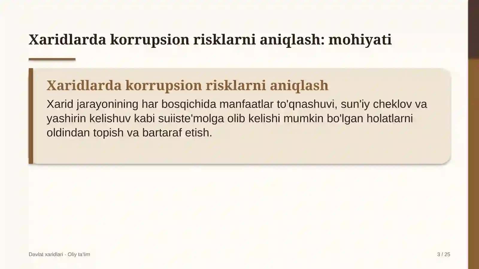matbuot xizmatlarida xaridlarda korrupsion risklarni aniqlash 3432 3