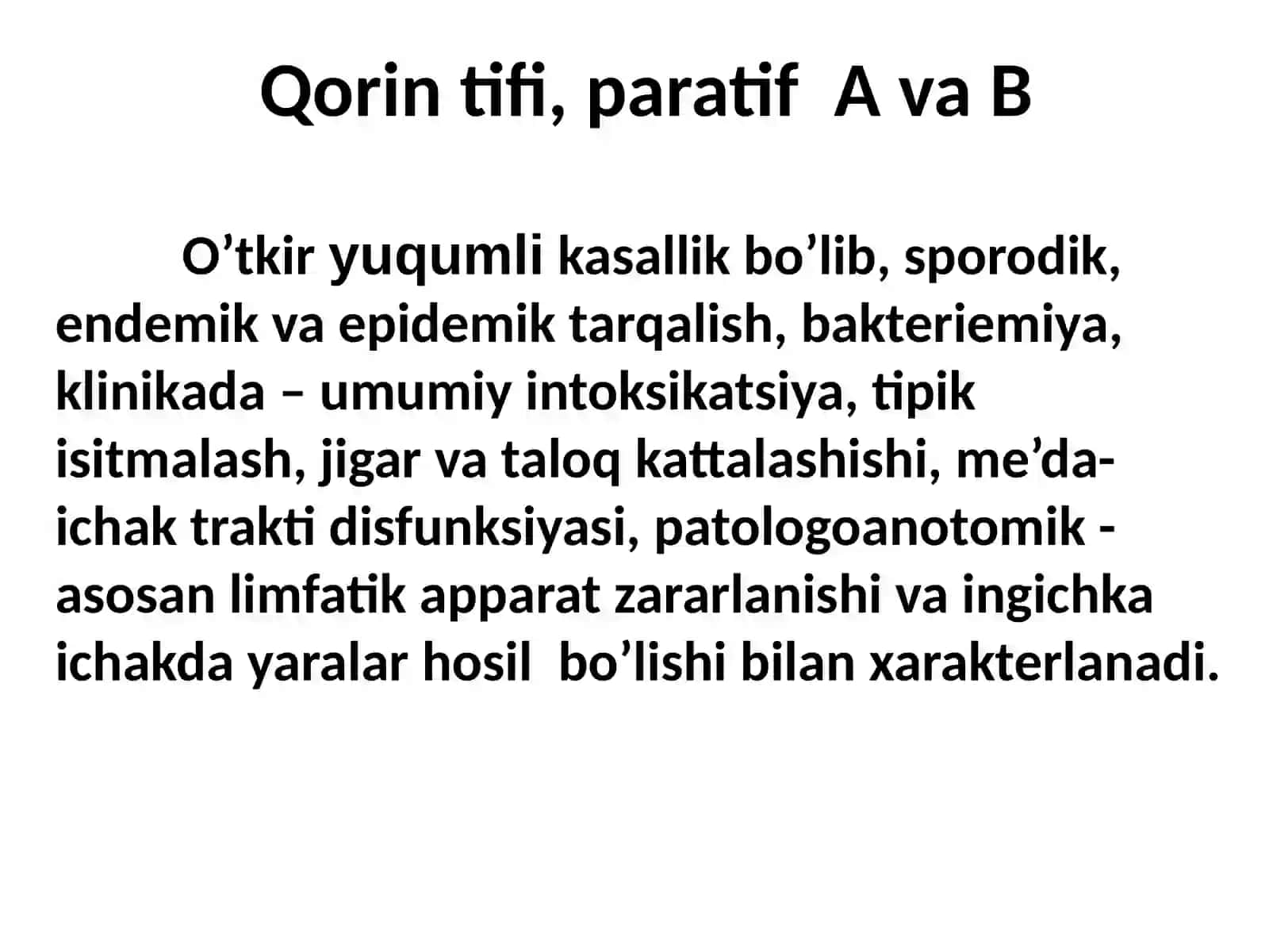 TIFOPARATIFOZ KASALLIKLAR 3