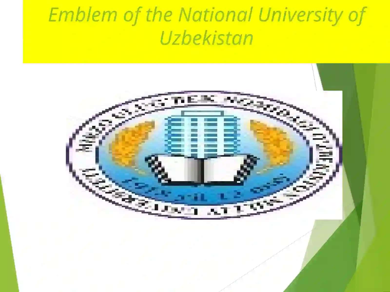 National University of Uzbekistan Presentation 3