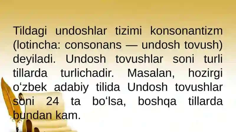 Ona tilining konsonatizmi 3