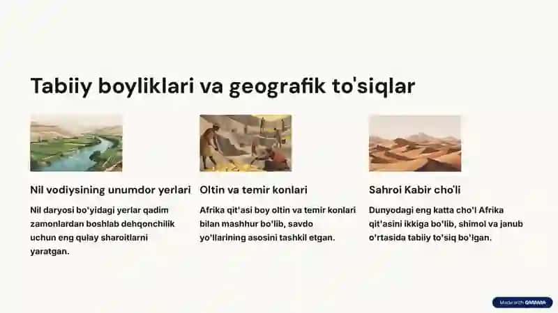 Afrika qit'asi o'rta asrlarda 3