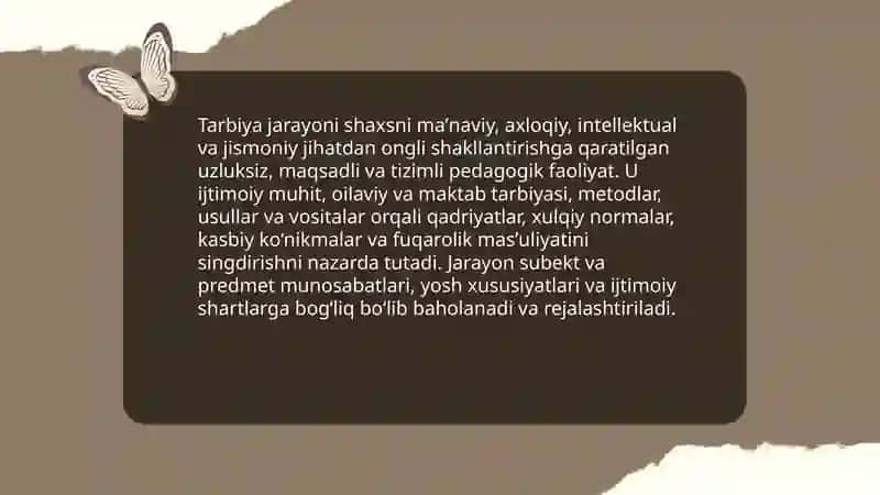 Tarbiya jarayonining mohiyati va taʼrifi 3