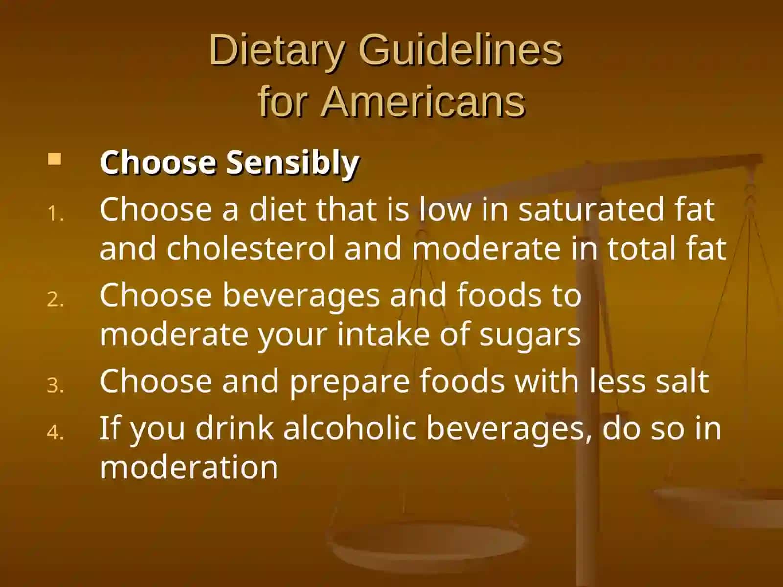Dietary Guidelines for Americans 3