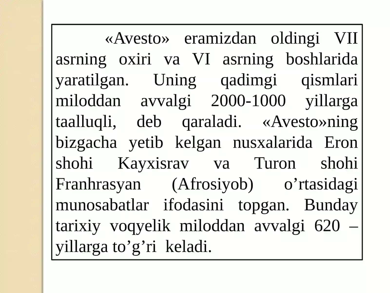 Avesto 3