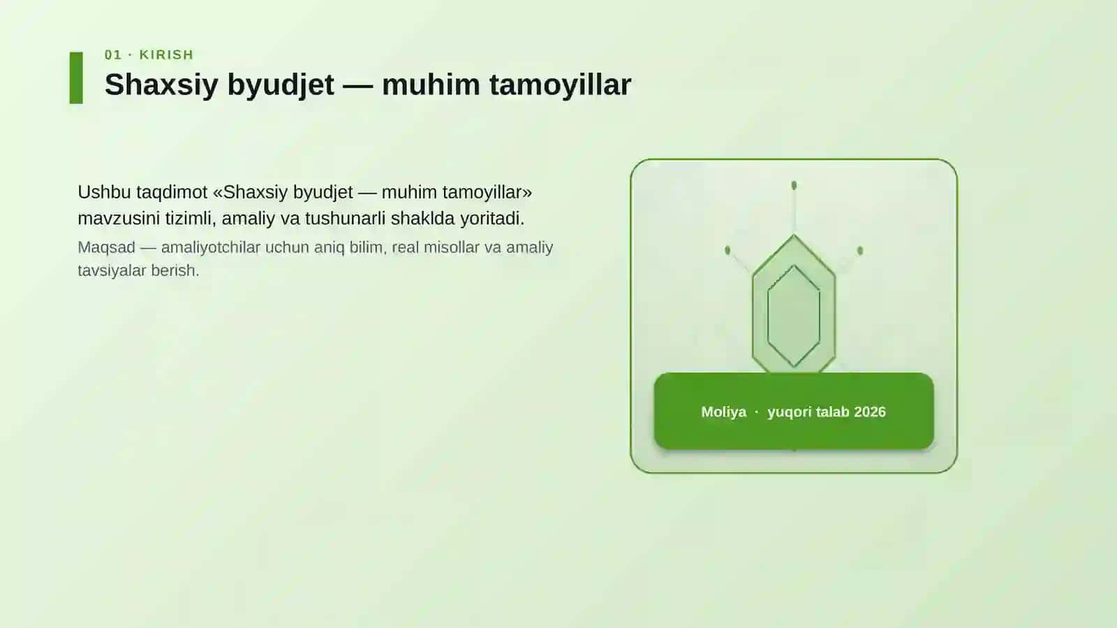 Shaxsiy byudjet — muhim tamoyillar 3
