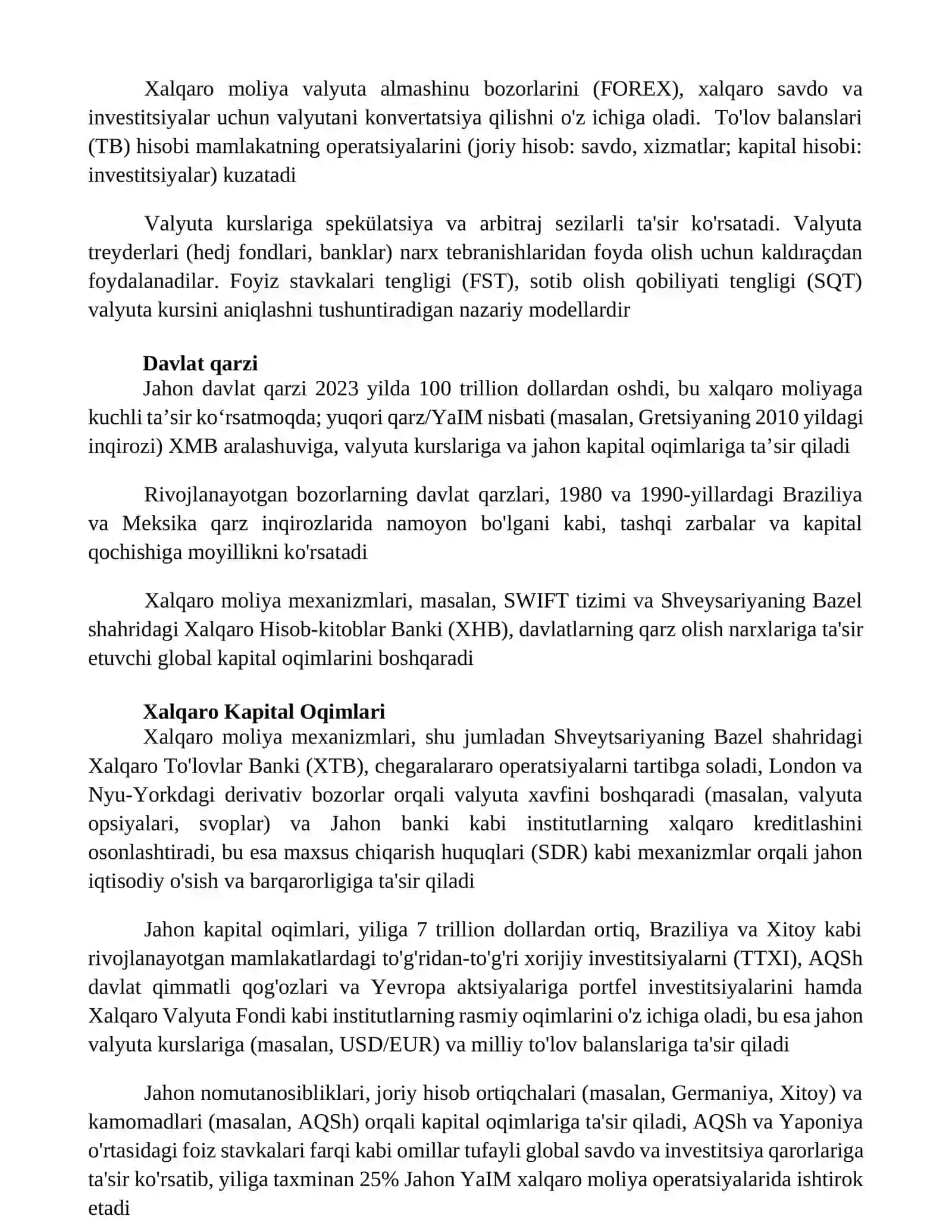 Xalqaro moliya 3