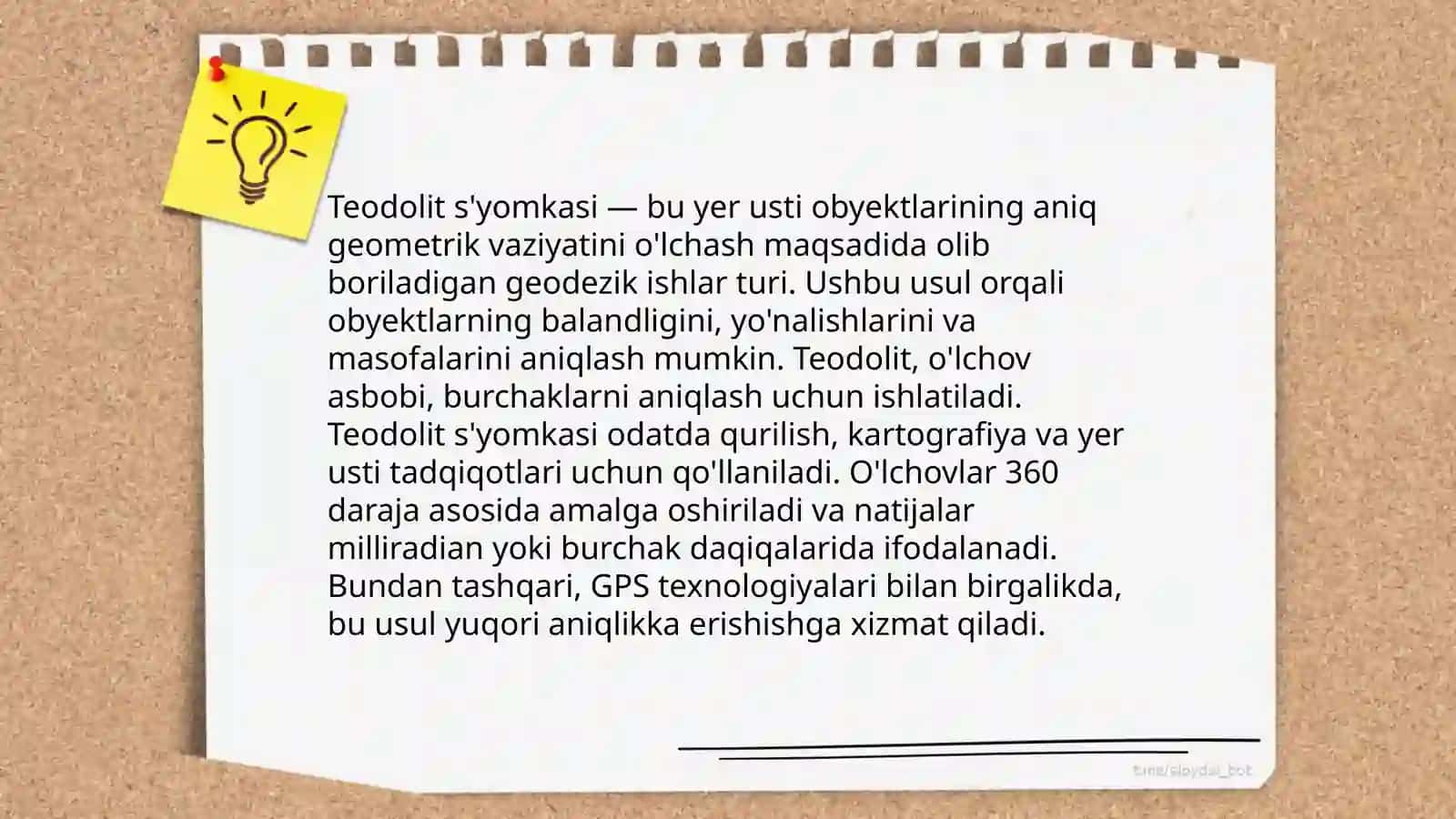 Teodolit s'yomkasi 3